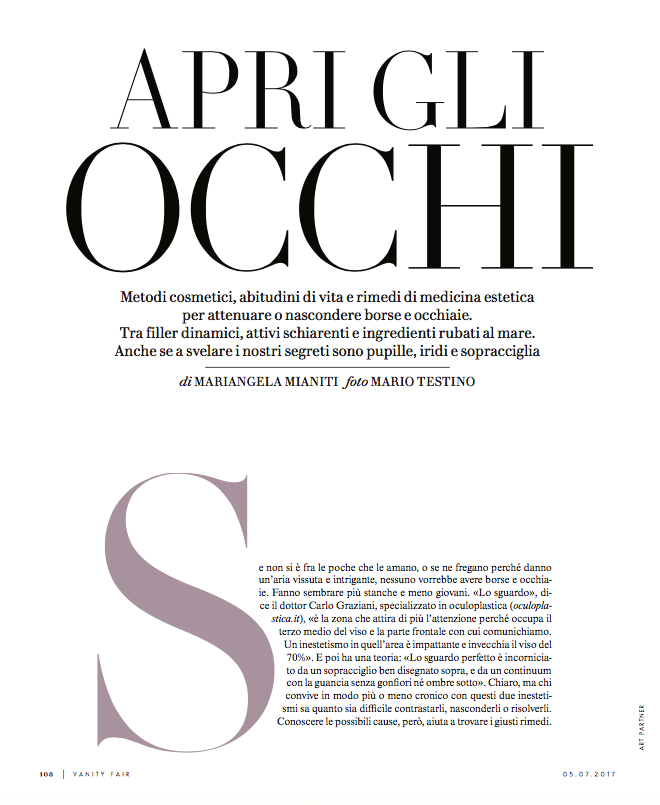 Articolo Vanity Fair
