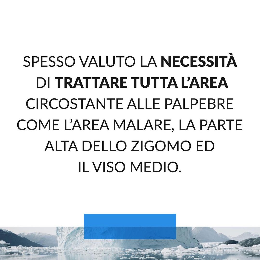 Area da trattare per risolvere le occhiaie