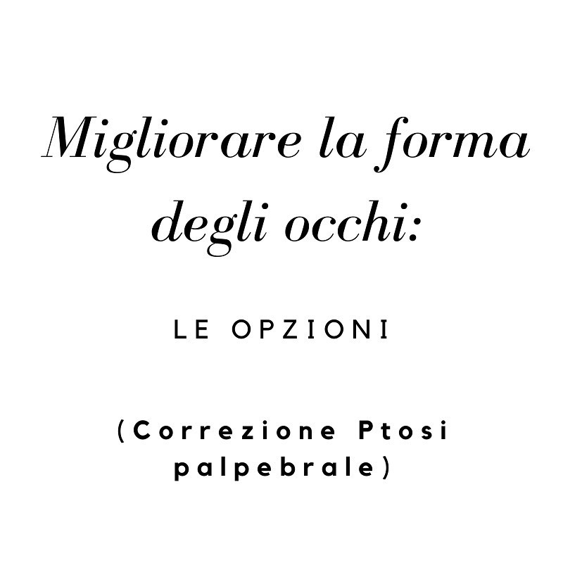 correzione ptosi paplebrale